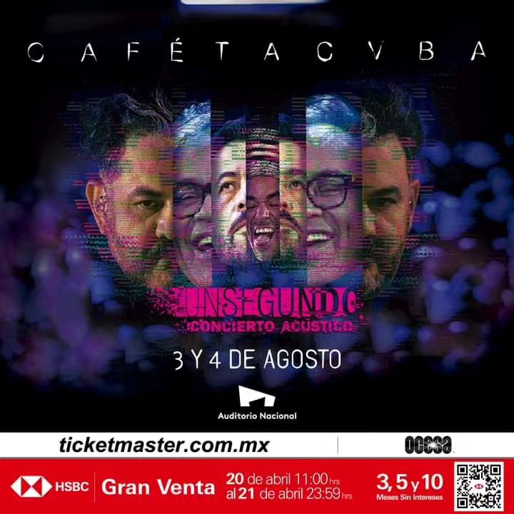 Cafe Tacvba | Auditorio Nacional el 03 y 04 de agosto de 2023.